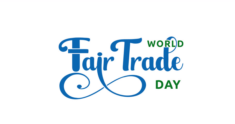 World Fair Trade Day Animated Handwritten Text with Transparent Background. Perfect for Ethical Business Campaigns, Sustainability Events, and Social Media Promotions with Alpha Channel Overlay