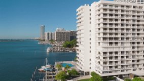 Experience the breathtaking beauty of a stunning sunrise over Downtown Miami, showcasing Brickell Key alongside the vibrant modern architecture that defines this magnificent urban landscape - Powered by Shutterstock - Get 15% off with code: PIKWIZARD15