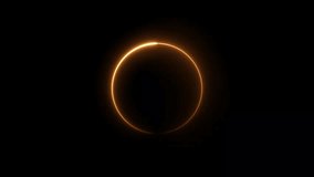 Circle loading icon neon bright orange color animation. On the black background uploading icon. - Powered by Shutterstock - Get 15% off with code: PIKWIZARD15