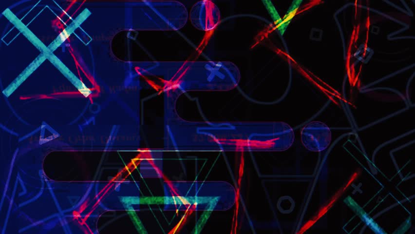 Colorful random scribbles fast motion transition overlay background. 4K Quality Footage