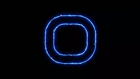 Blue electric spark animated letter O glowing with smooth motion and neon energy effects. Perfect for futuristic visuals, digital design, animated intros, and sci-fi typography themes. - Powered by Shutterstock - Get 15% off with code: PIKWIZARD15