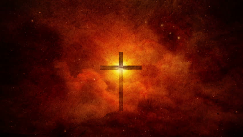 Christian Cross And Glowing Light Video