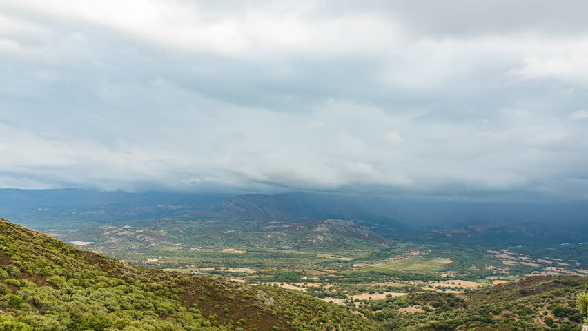 Storm Clouds Running Over The Mountains Video