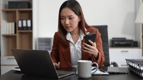 Social media and Marketing screen of business women typing keyboard with laptop computer and smart phone at office. - Powered by Shutterstock - Get 15% off with code: PIKWIZARD15