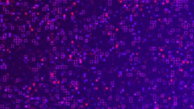 Animated squares grid glowing on dark gradient background in pink, magenta, purple colors, creating dynamic vibrant motion for cyberspace, code, technology, futuristic, network design - Powered by Shutterstock - Get 15% off with code: PIKWIZARD15