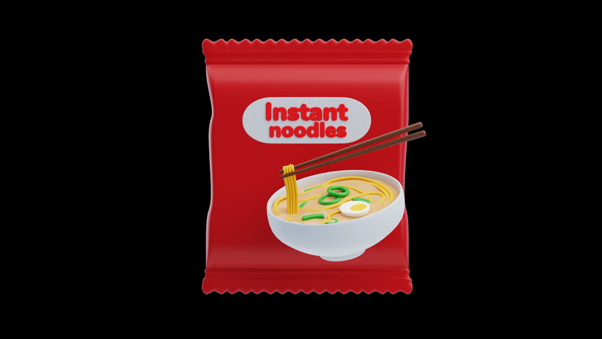 3D Animation of Instant Noodles