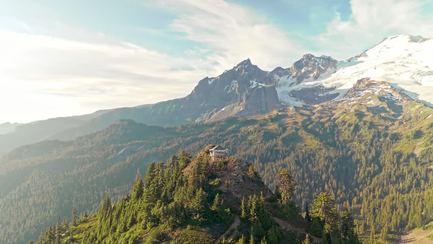 Park Butte Fire Watch Tower in Washington State 