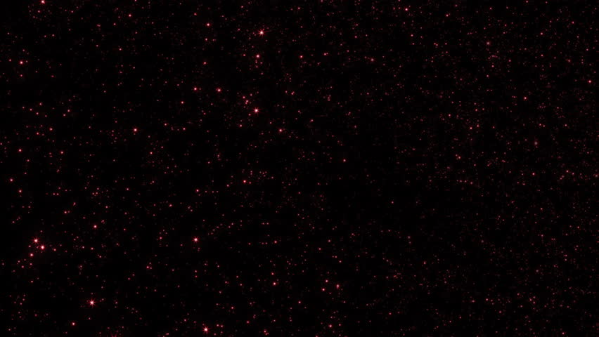 Abstract animation VJ loop flow up pink red stars dust particles on black background. 4K 3D seamless looping pink red bokeh particles dust fly in the air.