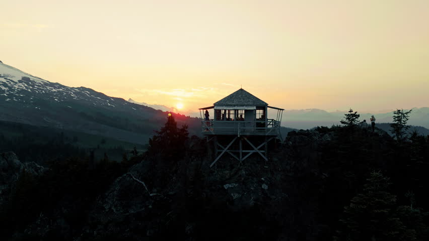 Park Butte Fire Watch Tower in Washington State 