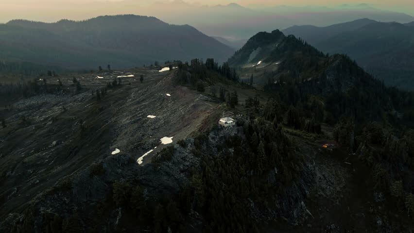 Park Butte Fire Watch Tower in Washington State 