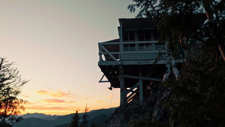 Park Butte Fire Watch Tower in Washington State 