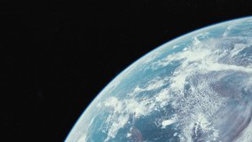 Earth as seen from outer space, showcasing the planets blue oceans, white clouds, and vast landmasses. - Powered by Shutterstock - Get 15% off with code: PIKWIZARD15