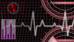 Animated radar screen. Minimalistic radar screen with scanning. radar screen on grid background animation. - Powered by Shutterstock - Get 15% off with code: PIKWIZARD15