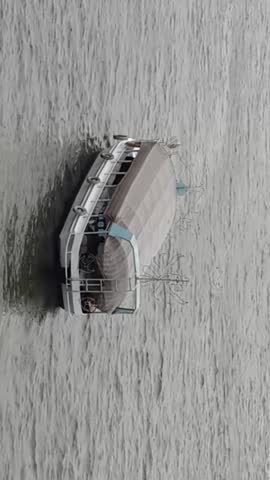 Sail boat in the middle of nile river in cairo, Egypt 