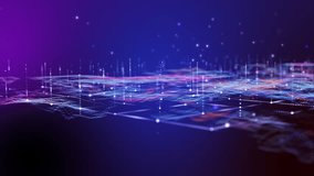 Flying through futuristic digital geology terrain, digital data telemetry and engineer topography with contour lines.  - Powered by Shutterstock - Get 15% off with code: PIKWIZARD15