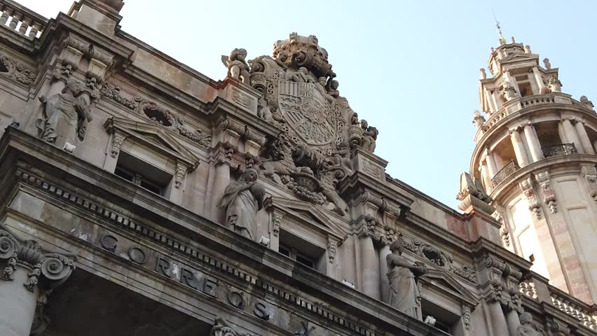 Architectural Details of an Ornate Building Facade