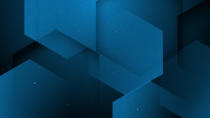 4k of blue gradient noise hexagon animated background with particle. modern hexagon background animation	
