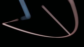 DNA double helix structure on black background. Conceptual design of genetic information for science animation. multicolored Dna molecule. DNA molecules in chromosomes. science, biology. - Powered by Shutterstock - Get 15% off with code: PIKWIZARD15