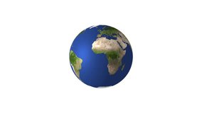 Planet Earth Globe Animation Showing North America South America On White Background - Powered by Shutterstock - Get 15% off with code: PIKWIZARD15