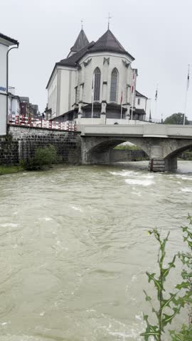 Stone bridges over the river in Appenzell