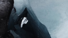 Deep crack in glacial ice in Iceland - Powered by Shutterstock - Get 15% off with code: PIKWIZARD15