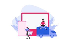 Shopping From Digital Store With Delivery Services - Powered by Shutterstock - Get 15% off with code: PIKWIZARD15