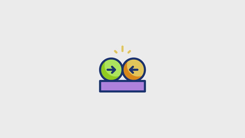 Collision Animated Icon. . This video features a captivating animation of an icon designed to enhance your projects.