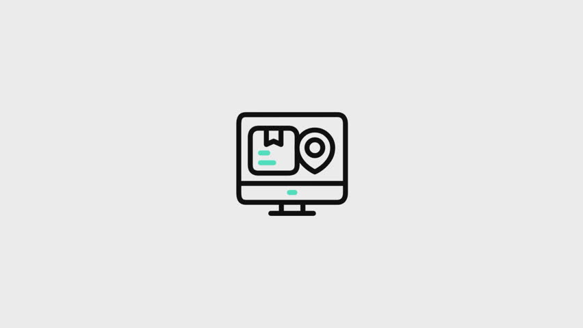 Fulfillment Animated Icon V3. . This video features a captivating animation of an icon designed to enhance your projects.