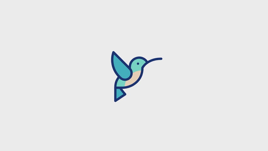 Hummingbird Animated Icon. . This video features a captivating animation of an icon designed to enhance your projects.