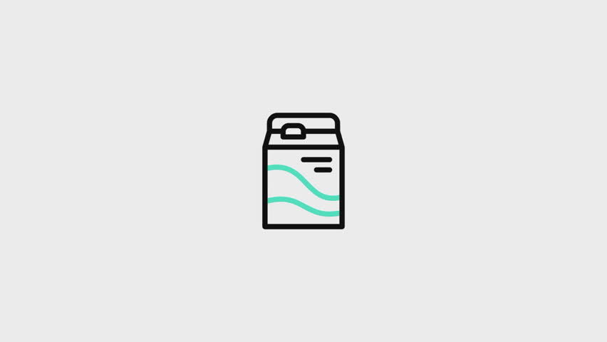 Milk Box Animated Icon. . This video features a captivating animation of an icon designed to enhance your projects.