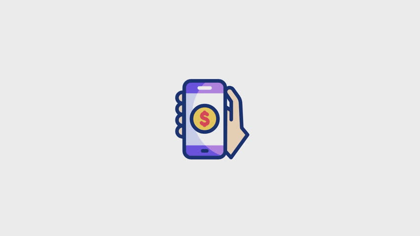 Money Animated Icon V7. . This video features a captivating animation of an icon designed to enhance your projects.