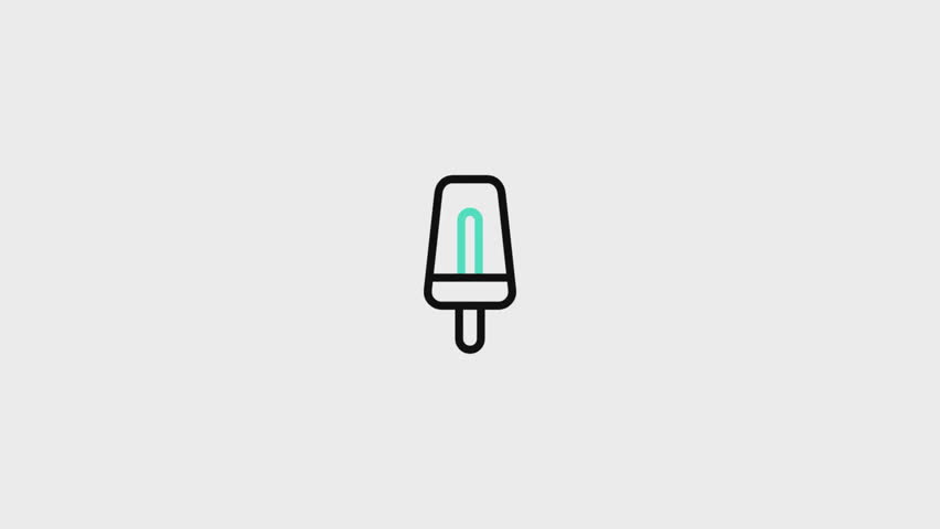 Popsicle Animated Icon. . This video features a captivating animation of an icon designed to enhance your projects.