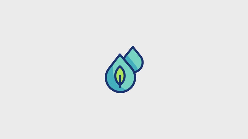 Water Animated Icon. . This video features a captivating animation of an icon designed to enhance your projects.