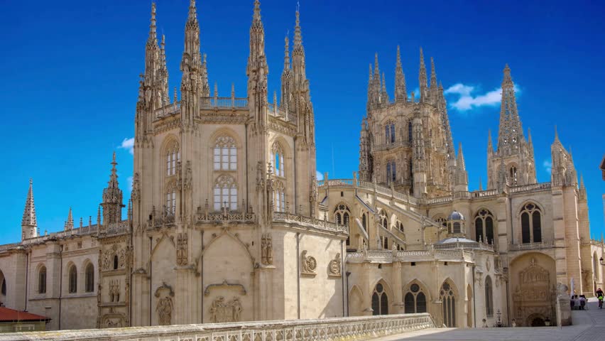 The Burgos Cathedral in Castilla y Leon, Spain was declared Unesco World Heritage Site. Erected on top a Romanesque temple, the cathedral was built following a Norman French Gothic model. 