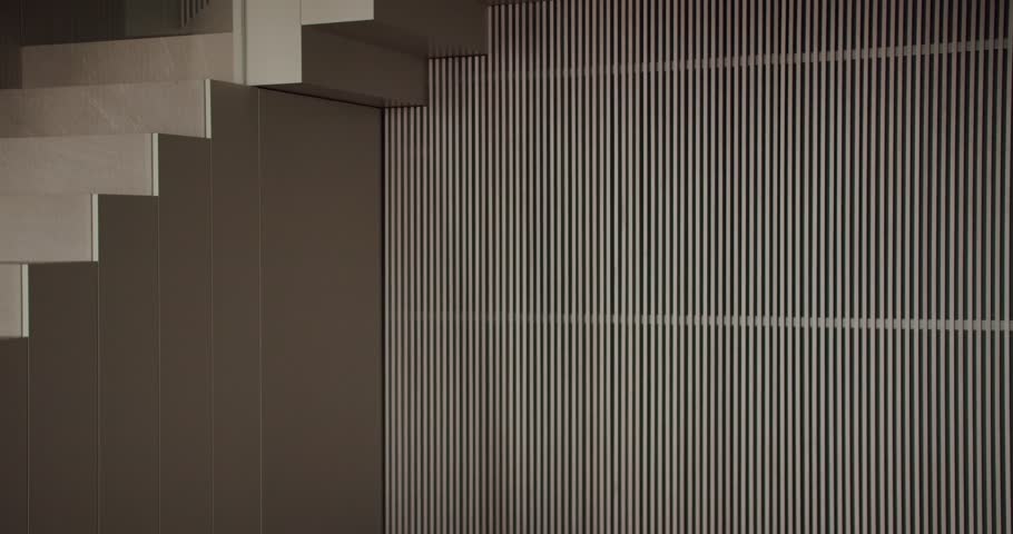 Close-up shot of modern architecture showcasing interplay of geometric shapes and lines. Perfect for design and architecture themes. Modern Architecture Detail with Geometric Shapes and Lines