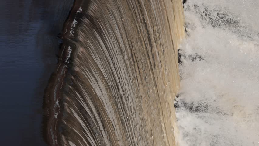 Helsinki, Finland A waterfall on the Vantaa River in the Gammelstaden district. 