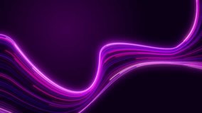 Abstract neon background, Neon light trails curving smoothly across a deep purple background, Fantastic minimalist wallpaper, Animation loop 4k - Powered by Shutterstock - Get 15% off with code: PIKWIZARD15