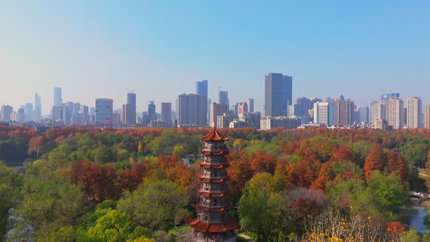 Aerial photography of Wuhan