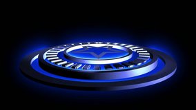 Digital Futuristic purple hologram HUD circle interfaces. Excellent for any kind of hi-tech, science, technology or futuristic concept. - Powered by Shutterstock - Get 15% off with code: PIKWIZARD15