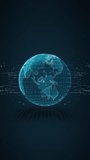 3D Digital global planet data flow Streams network binary code background. Data exchange, international technology tech, cybersecurity. world data security, global Internet of Things. 3D Illustration - Powered by Shutterstock - Get 15% off with code: PIKWIZARD15