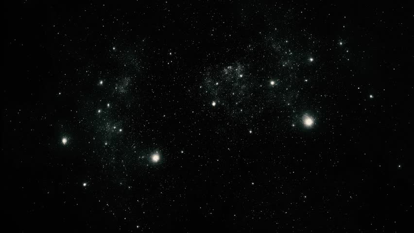 Celestial Panorama: Deep Space Nebula and Star Clusters