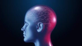 Abstract Metallic Head, Dual-toned Cyborg, Futuristic Portrait - Powered by Shutterstock - Get 15% off with code: PIKWIZARD15