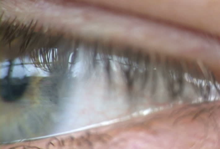 Extreme close up of eye looking in all directions.