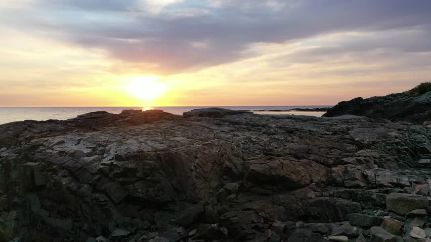 Oqunquit Maine Beautiful Ocean Morning Sunrise