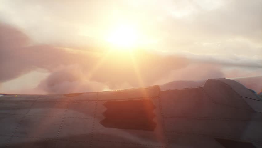 Military fighter jet flying over clouds. Air force.