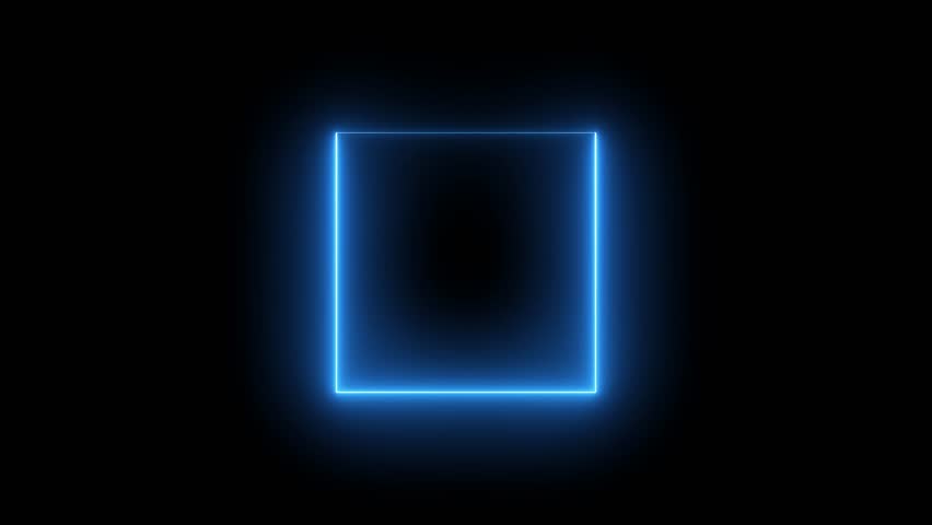 Glowing neon square frame.abstract beautiful neon light frame background. bstract neon light square border frame