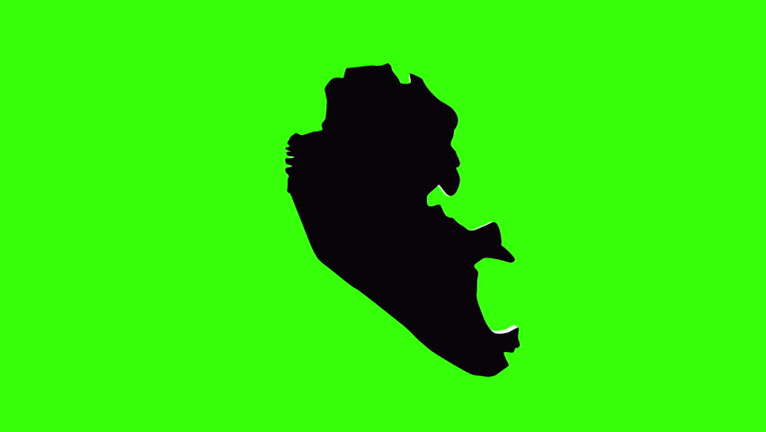 green screen 3d map of Liverpool in great britain