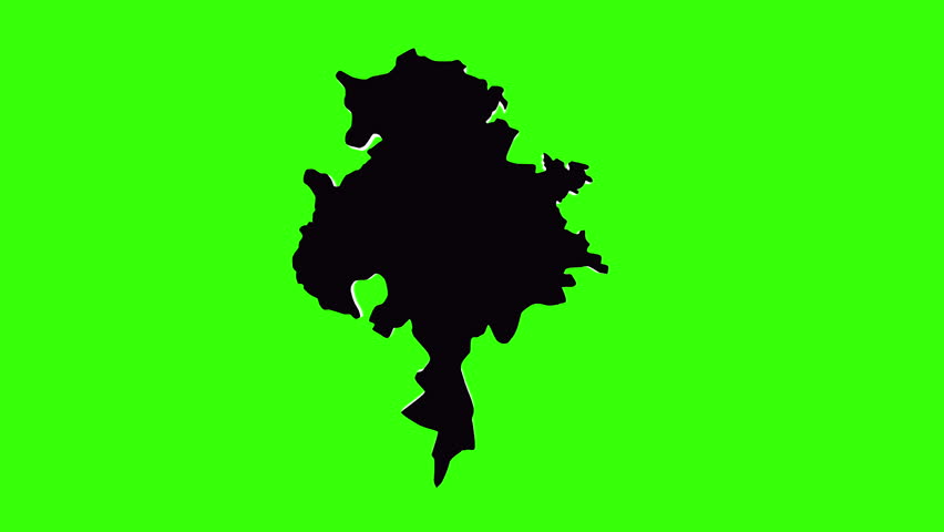 green screen 3d map of Nottingham in great britain