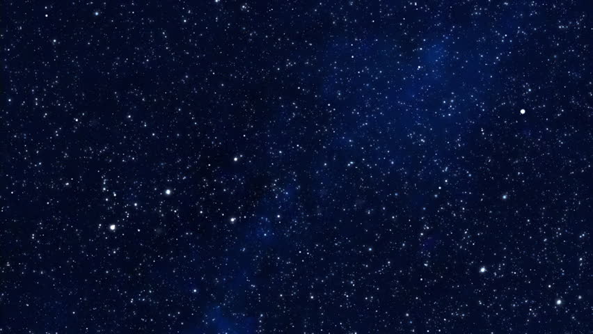 Milky Way twinkling stars on a dark night.