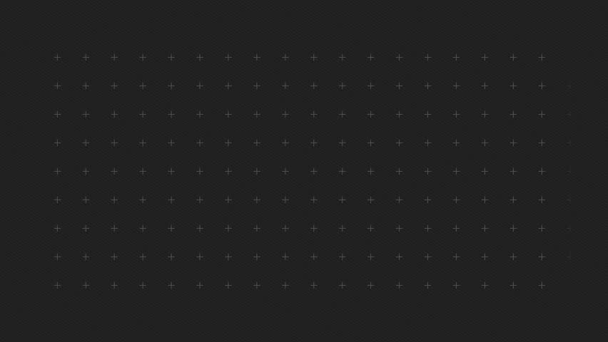 Minimalist abstract loop background animation of a geometric white plus sign on black background. Seamless animation of flat shapes. Technology, science, news, presentation motion background